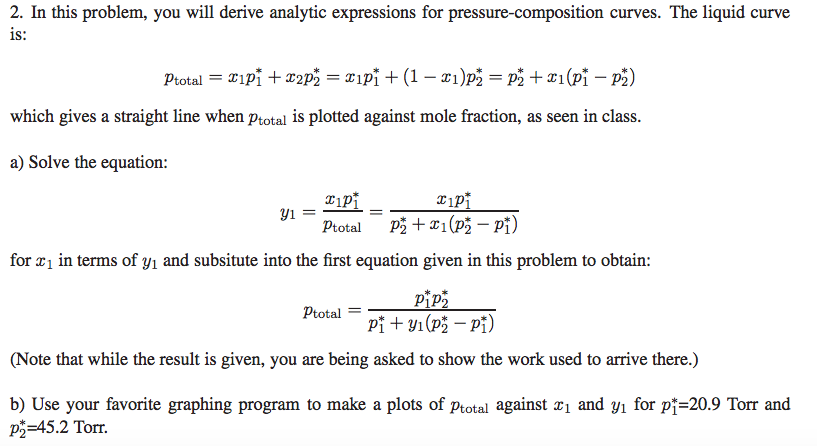 In this problem, you will derive analytic expressions | Chegg.com