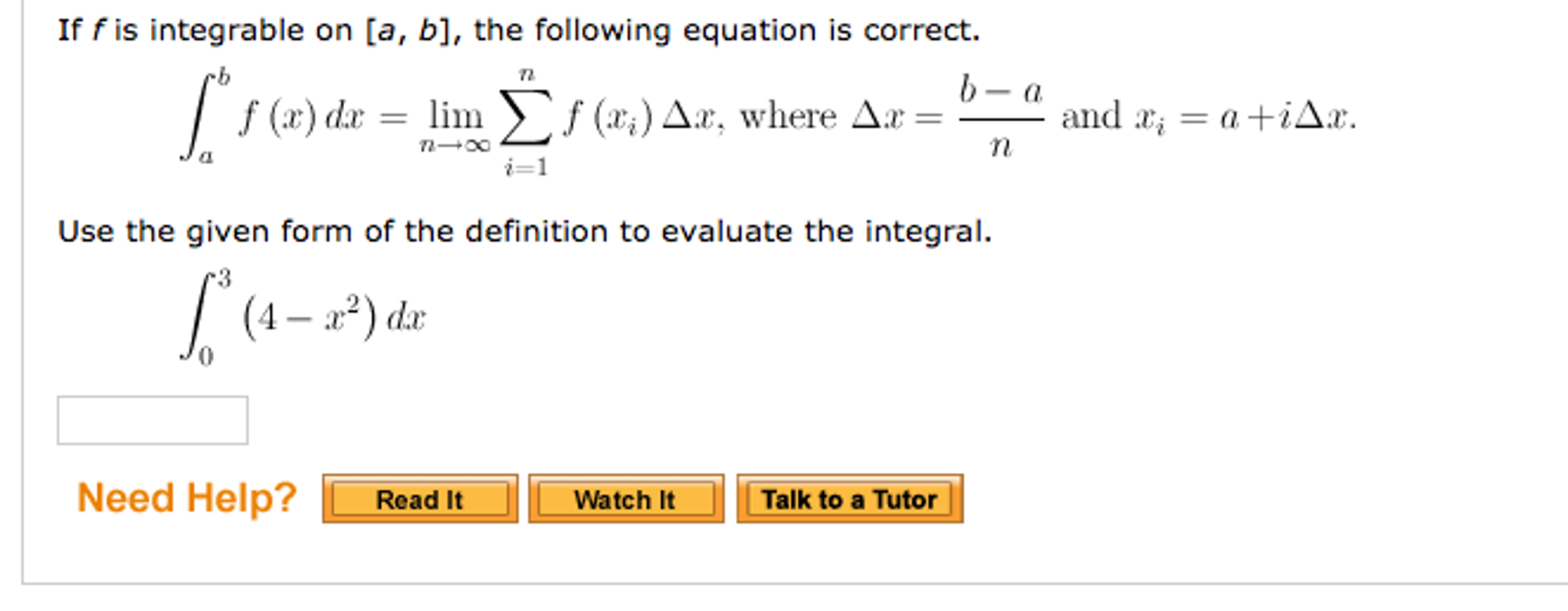 Solved If F Is Integrable On [a, B], The Following Equation | Chegg.com