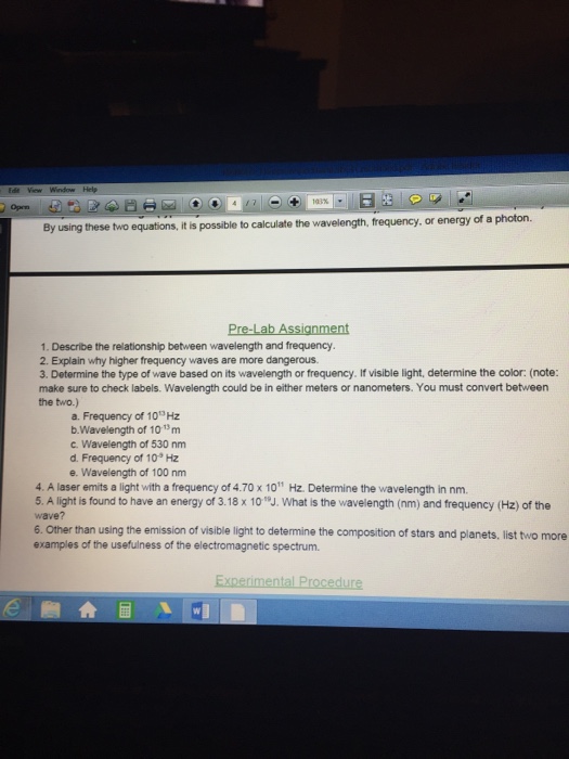 describe the mathematical relationship between frequency and wavelength of electromagnetic waves