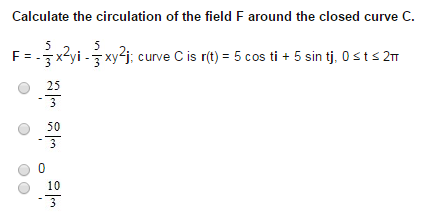 Solved calculate the circulation of the field F around the | Chegg.com
