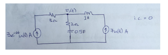 Solved A Draw The Circuit In The S Domain B Write An Chegg Solved A Draw The Circuit In The S Domain B Write An Chegg