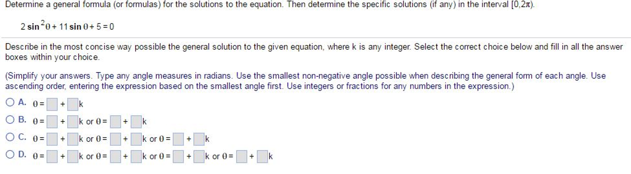 Solved Determine a general formula (or formulas) for the | Chegg.com