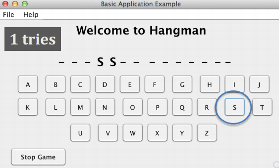 Solved JAVA Hangman game with GUI: Assistance I'm very, | Chegg.com