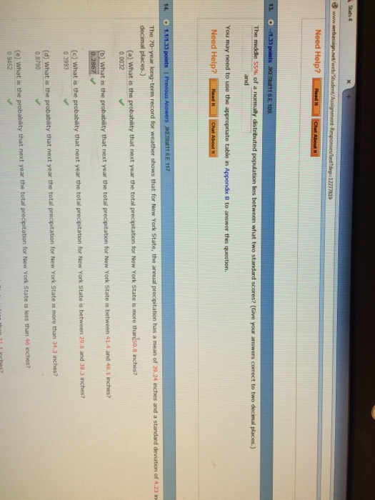 Solved The Middle 55 Of A Normally Distributed Population Chegg