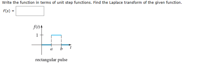 Solved Write the function in terms of unit step functions. | Chegg.com