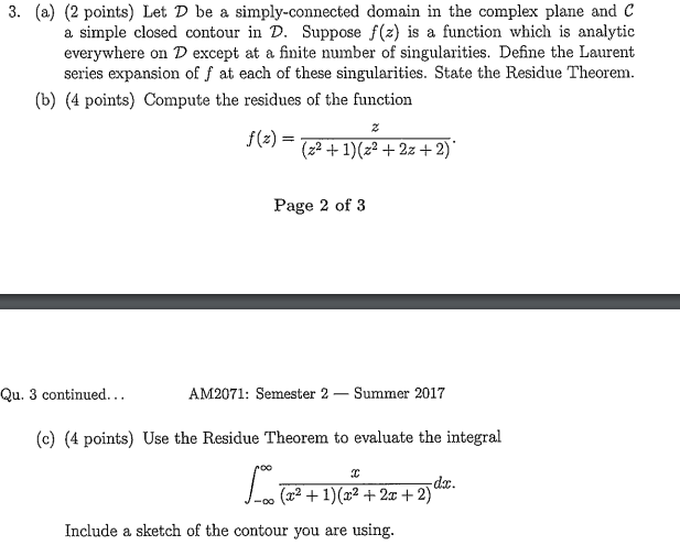 Solved 3. (a) (2 points) Let D be a simply-connected domain | Chegg.com