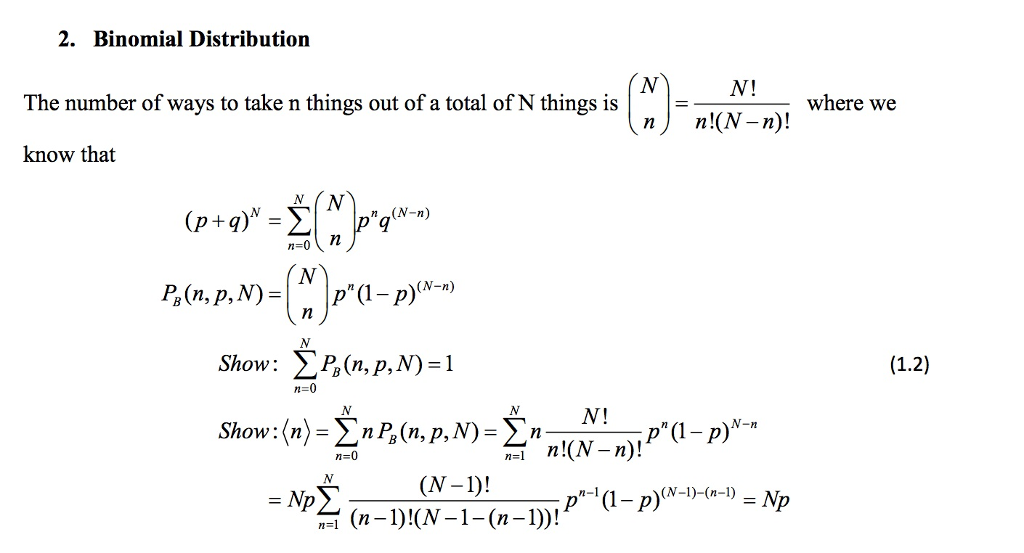 Solved The number of ways to take n things out of a total of | Chegg.com