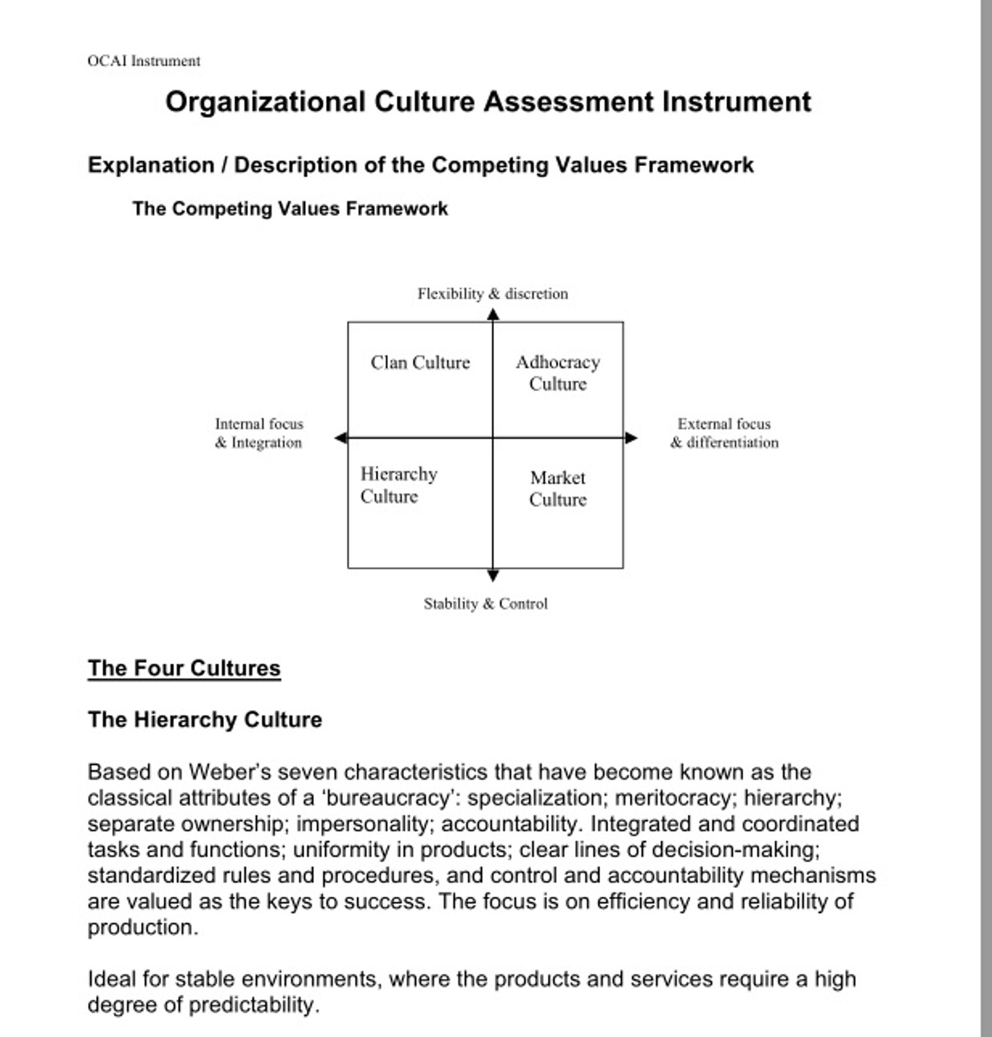 thesis on organizational culture