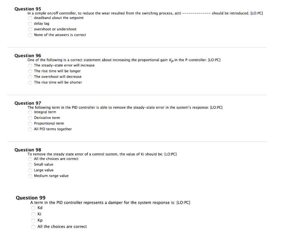 Solved Question 95 In A Simple On Off Controller To Reduce Chegg Solved Question 95 In A Simple On Off Controller To Reduce Chegg