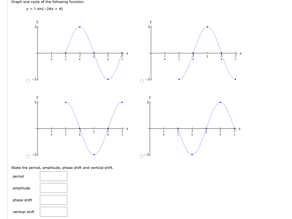 solved-graph-one-cycle-of-the-following-function-y-5-chegg