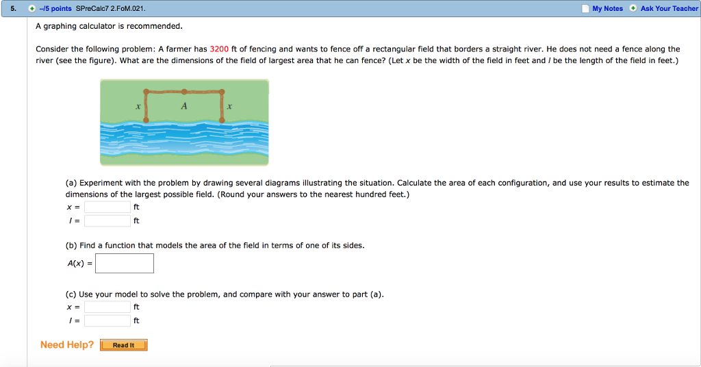 Solved 5 5 Points SPreCalc7 2 FOM 021 My Notes Ask Your Chegg