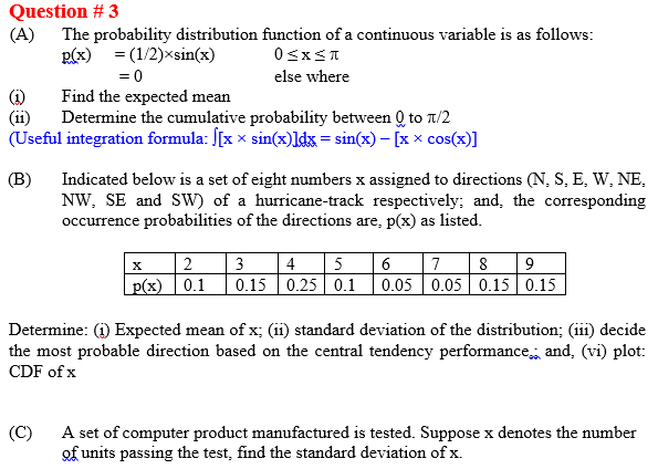 Solved The probability distribution function of a continuous | Chegg.com