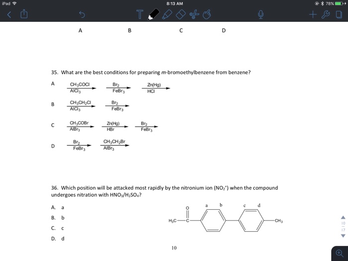 Solved 8:13 AM 35. What are the best conditions for | Chegg.com