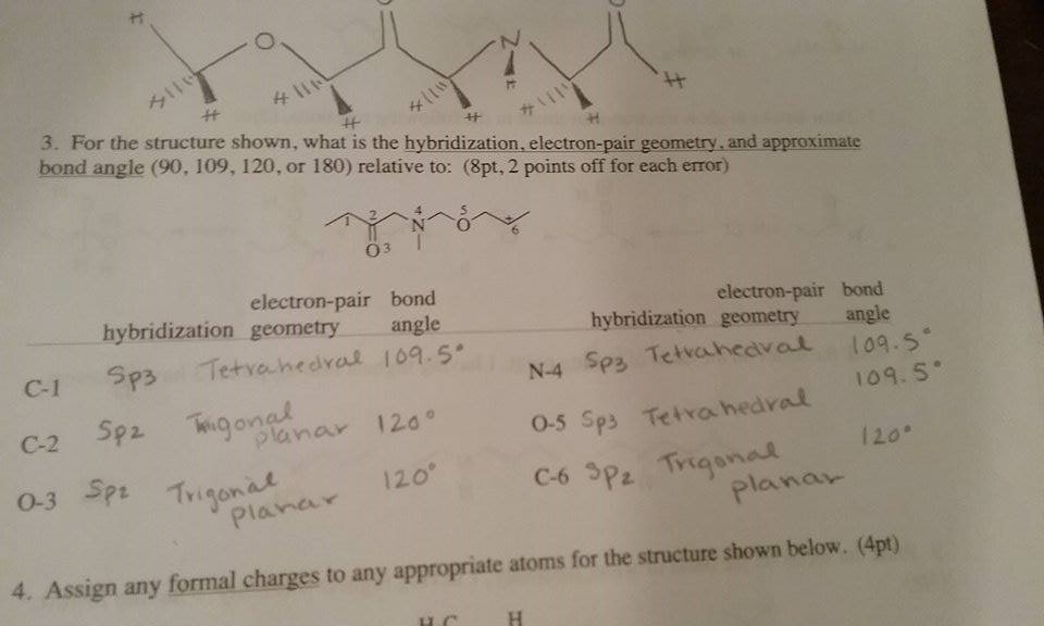 Solved 衬 卄 竹 3. For the structure shown, what is the | Chegg.com