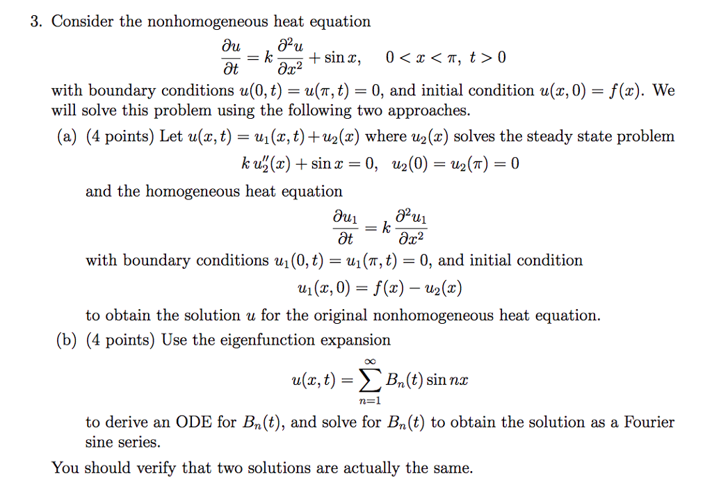 Solved need help with this Partial Differential Equations | Chegg.com
