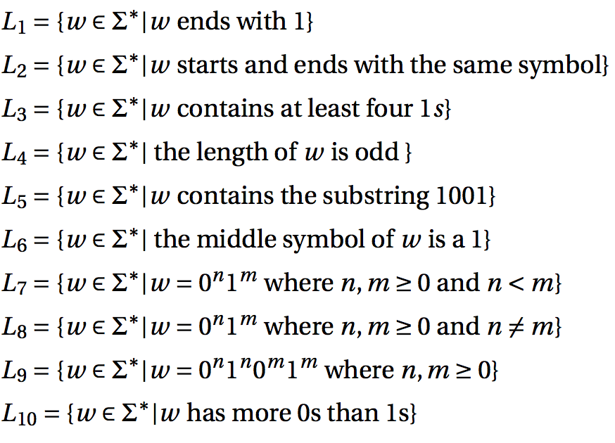 Solved L,-{ w Σ* | w ends with 1} L2 = {w E Σ* I w starts | Chegg.com