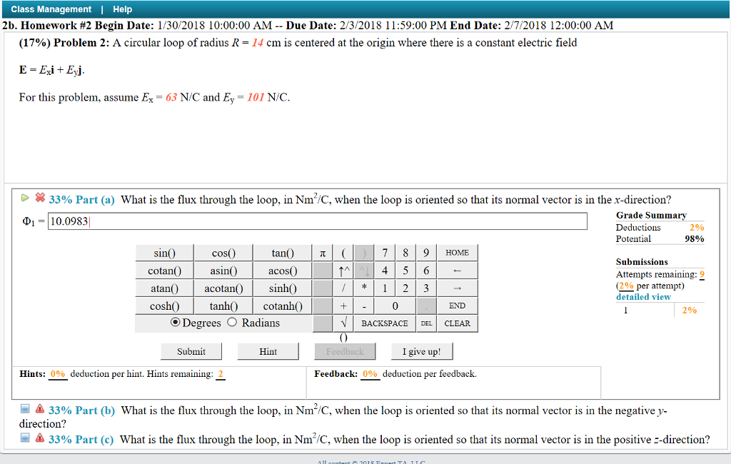 Solved Class Management Help 2b. Homework #2 Begin Date: | Chegg.com