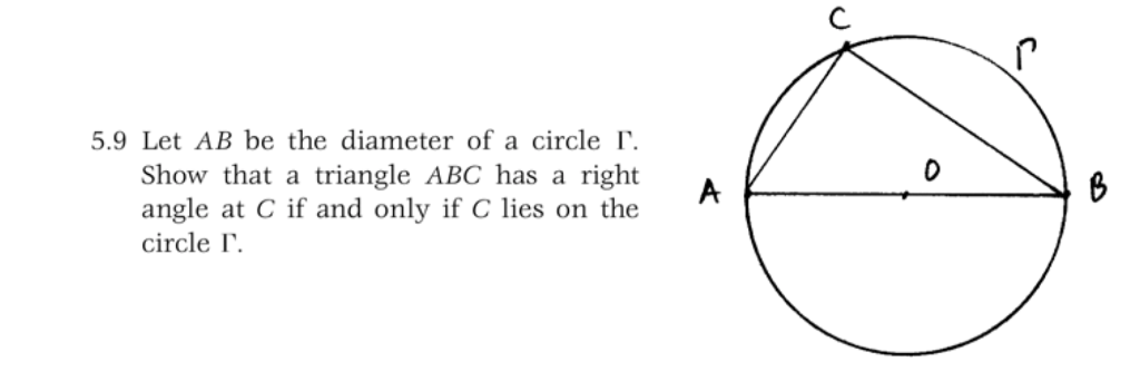 Solved Let AB be the diameter of a circle Gamma. Show that a | Chegg.com