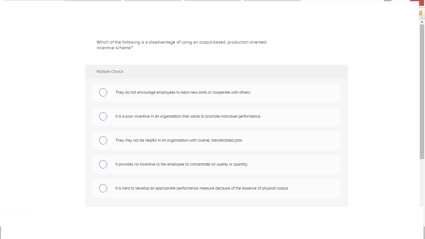 Solved Which of the following is a disadvantage of using an