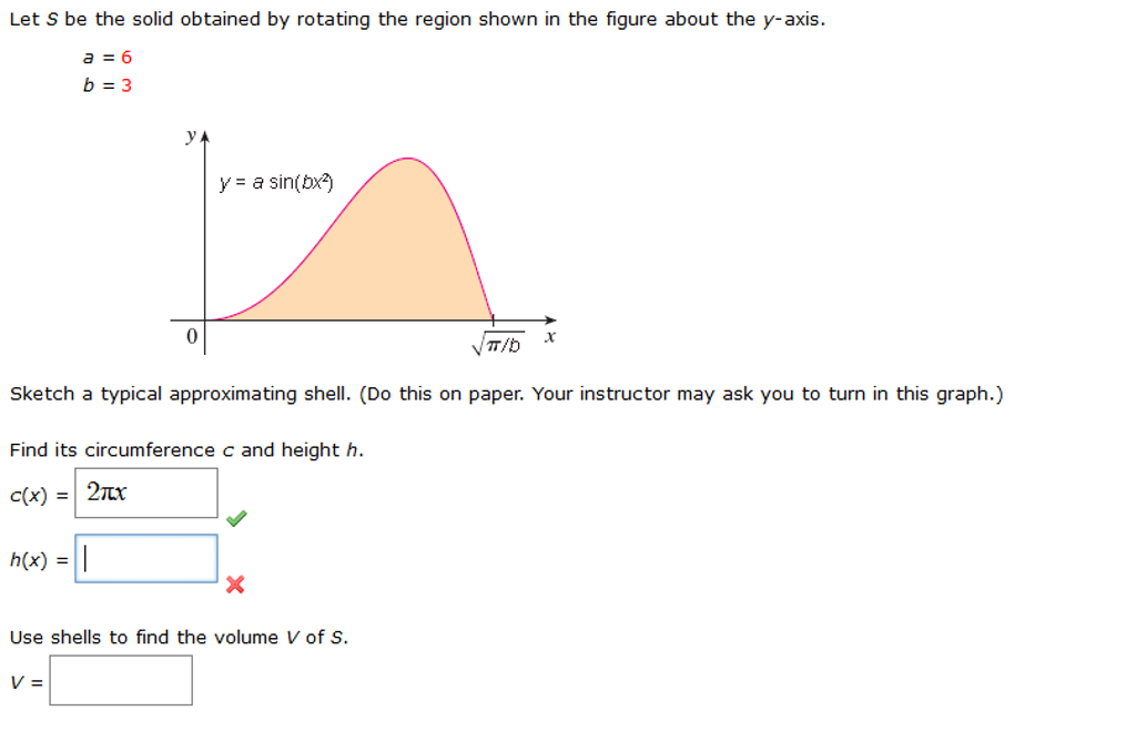 Solved Let S Be The Solid Obtained By Rotating The Region | Chegg.com