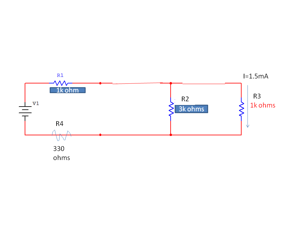 Solved find the resistor voltages and current using KCL,
