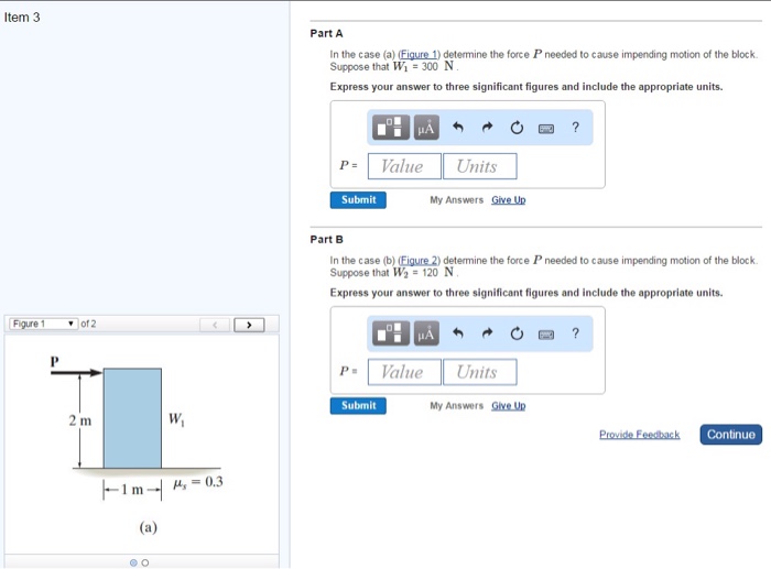 Solved Item 3 of2 2 m H-1 m (a) 0.3 Part A In the case (a) | Chegg.com