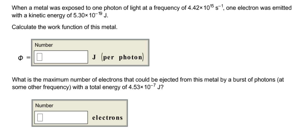 Solved 1.How many photons are produced in a laser pulse of