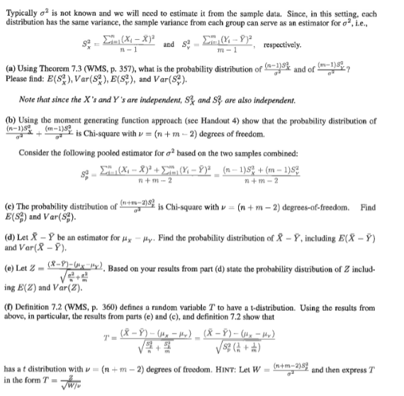 Solved Recall A linear combination of Normal random