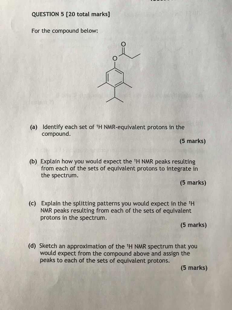 solved-question-5-20-total-marks-for-the-compound-below-chegg