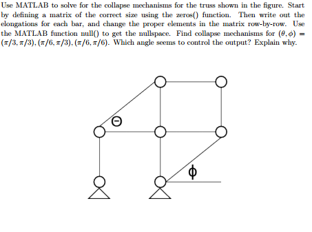 Use MATLAB to solve for the collapse mechanism for | Chegg.com