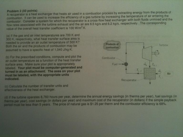 a-recuperator-is-a-heat-exchanger-that-heats-air-used-chegg