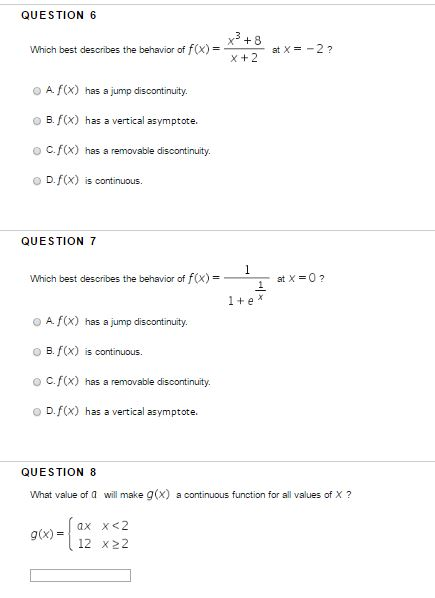 Solved Which best describes the behavior of f (X) = x^3 + | Chegg.com