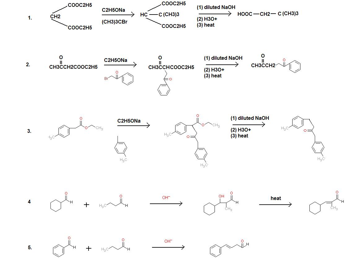 Solved A chemist devised the following synthetic schemes. | Chegg.com