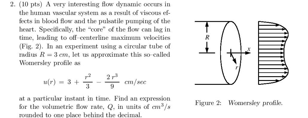 Solved 2. (10 pts) A very interesting flow dynamic occurs in | Chegg.com