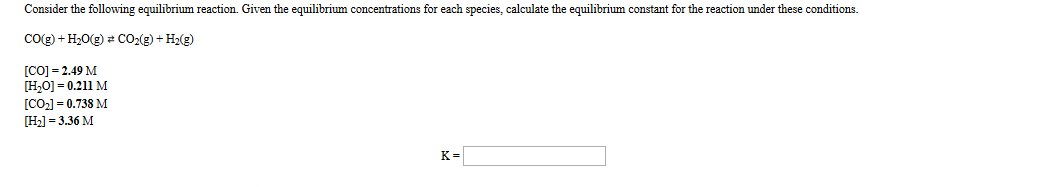Solved Consider The Following Equilibrium Reaction Given Chegg Solved Consider The Following Equilibrium Reaction Given Chegg