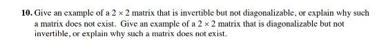 diagonalization of a 2x2 matrix example