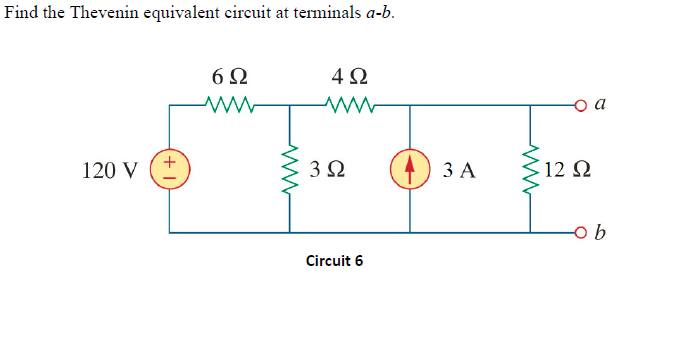 Solved: Find The Thevenin Equivalent Circuit At Terminals | Chegg.com