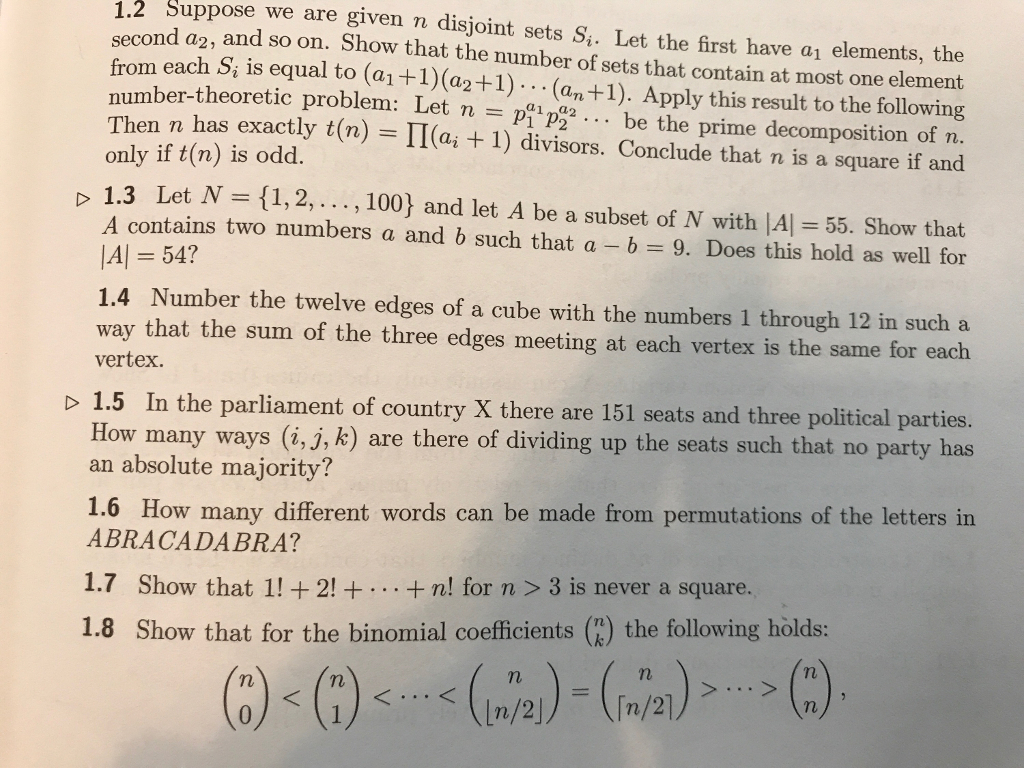 Solved Question 1.4 Number the 12 edges of a cube with