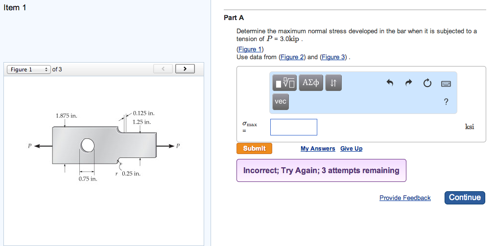 Solved Determine the maximum normal stress developed in the | Chegg.com