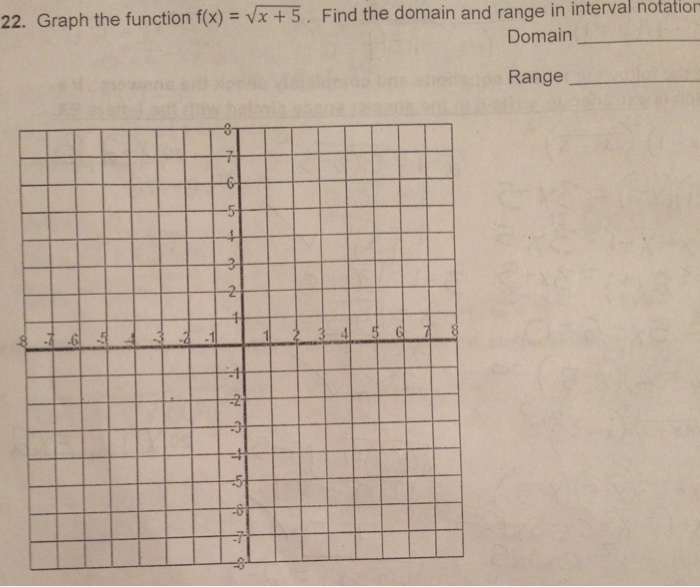 domain and range of f x )= 2x 5