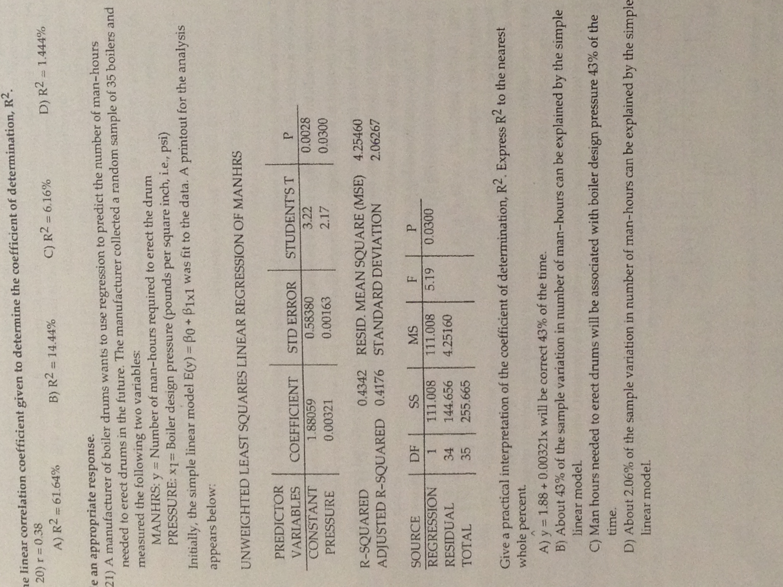 Solved Linear Correlation Coefficient Given To Determine The Chegg