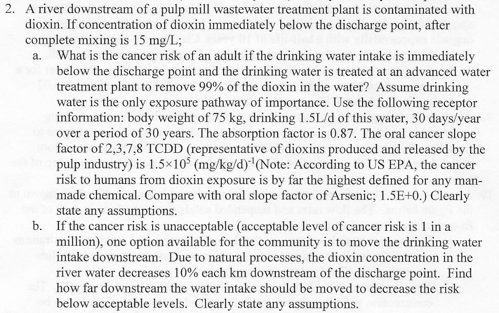 solved-a-river-downstream-of-a-pulp-mill-wastewater-chegg