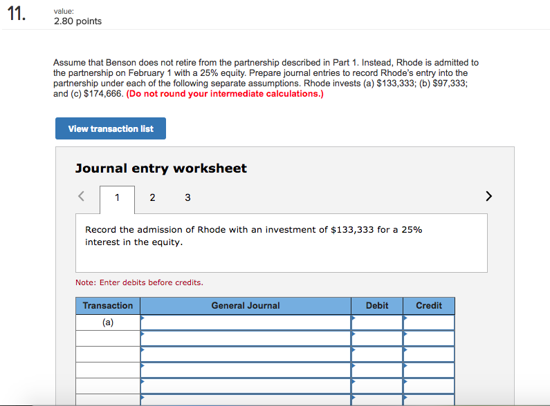 Solved Prepare the journal entry to record Benson's