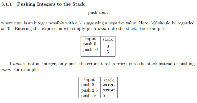 Solved How would one go about pushing the error literal | Chegg.com