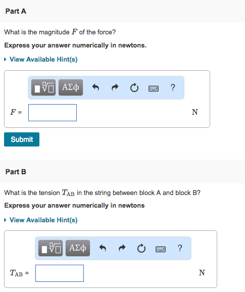 Solved Part A What is the magnitude F of the force? Express | Chegg.com