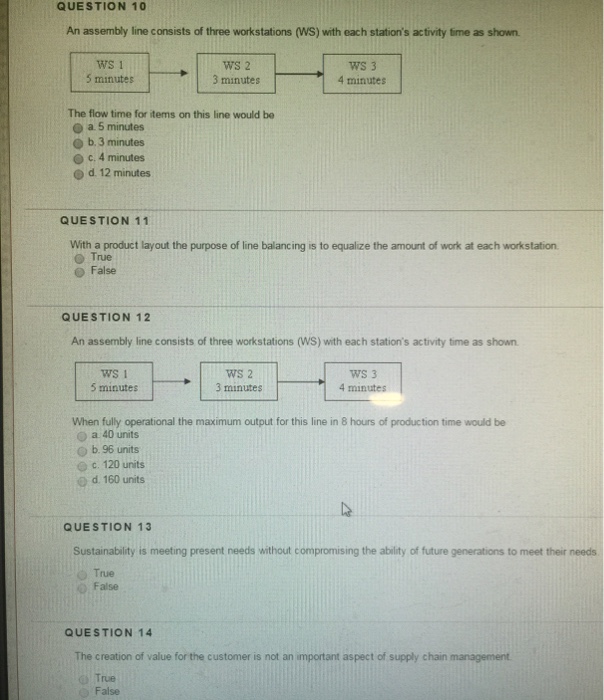 Solved QUESTION 1 An assembly line consists of three | Chegg.com
