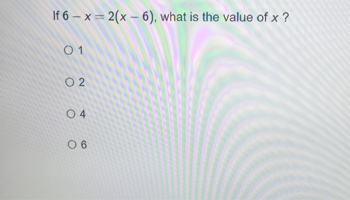 what is the value of 2x 4 5x when x 6