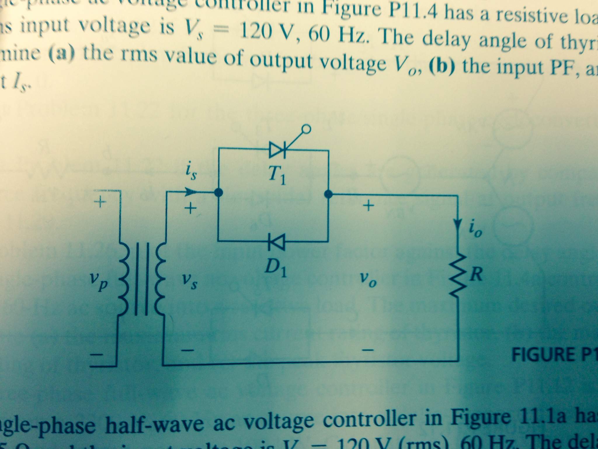 Solved A single-phase ac voltage controller in the Figure | Chegg.com