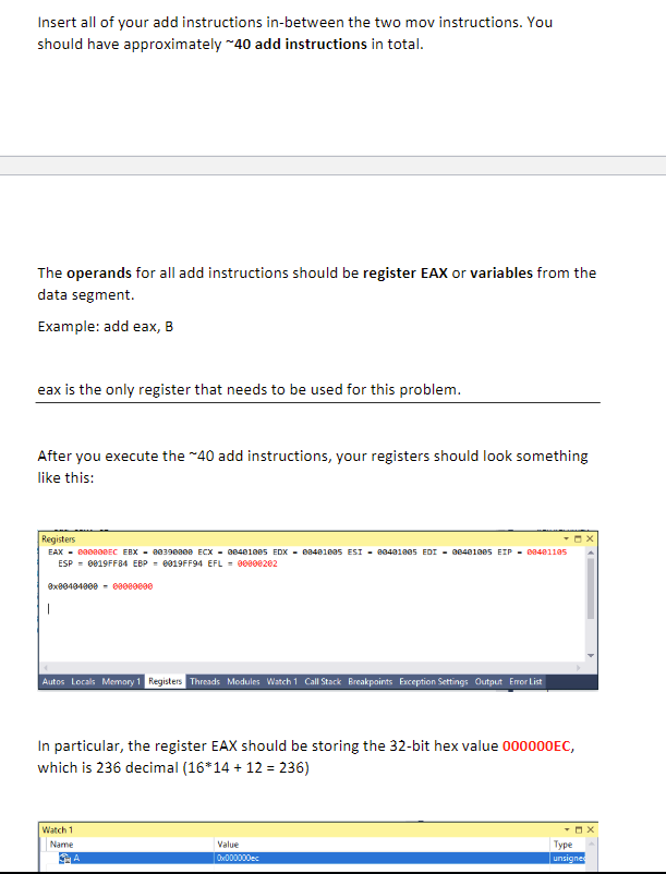 ASM program ; Program template .386