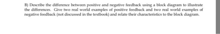 Solved Describe the difference between positive and negative | Chegg.com